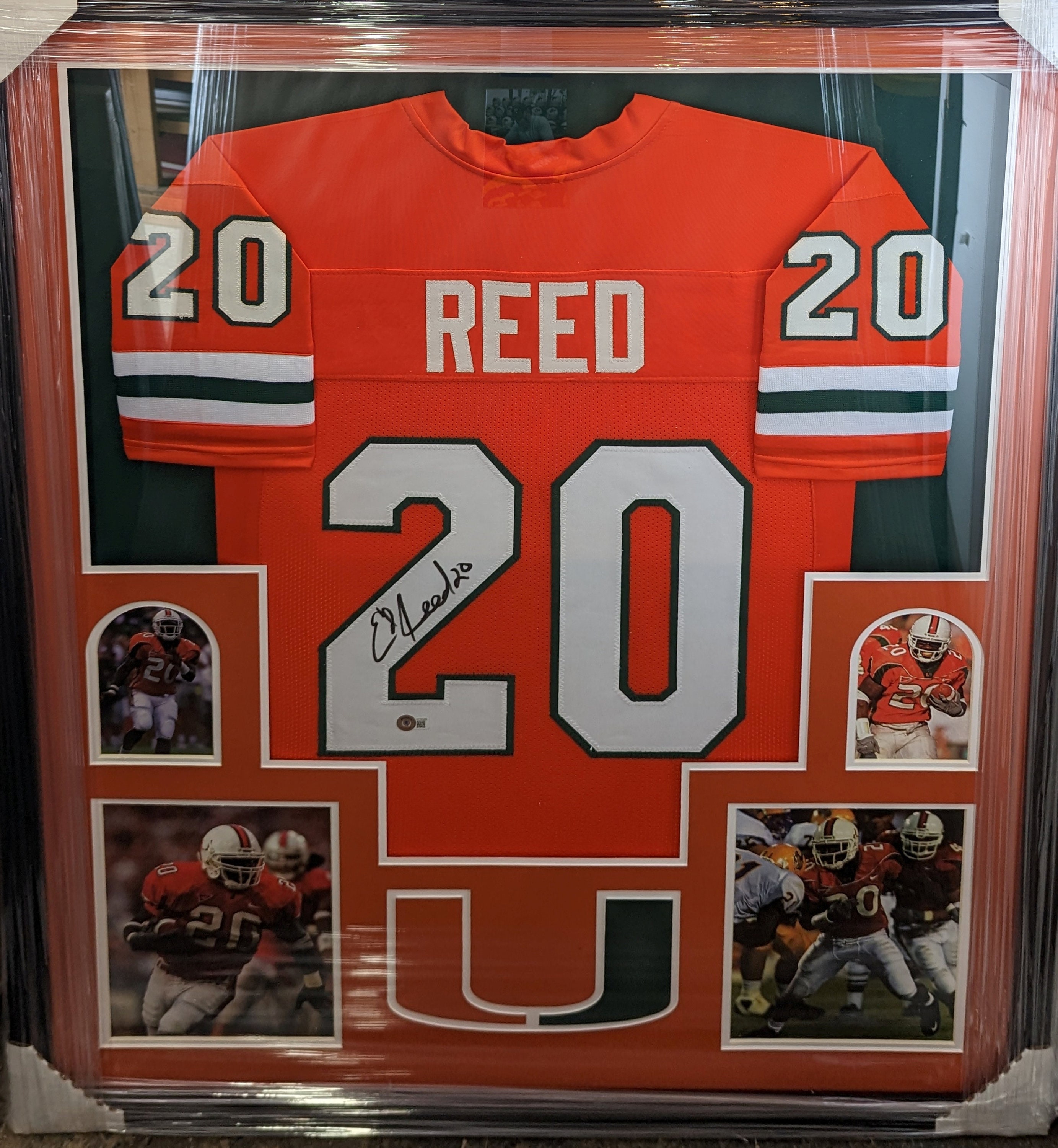 ed reed autographed jersey