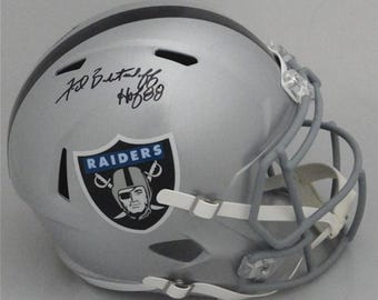 Fred Biletnikoff Autogrammed Signiert FS Oakland Raiders FS Helm BECKETT