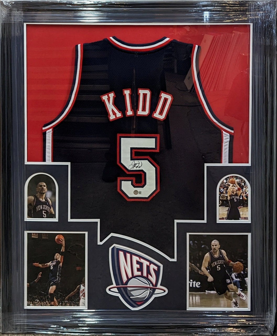 Jason Kidd New Jersey Nets Autographed Mitchell & Ness Navy 2006-07 Hardwood Classic Swingman Replica Jersey with HOF 2018 Inscription