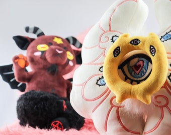 Angel Seraphim and Demon Baphomet Occult Plush | Christian Mythology, Biblically Accurate, Seraph & Anselm, Cute Demon Plush