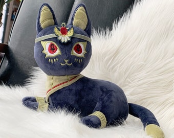 Bastet Plush, Ancient Egypt Bastet, Cat God, Cat Goddess, Bastet Plush, Jackal Plushie, Cute Kitten Plush, Egypt Decor, Egyptian God Plush