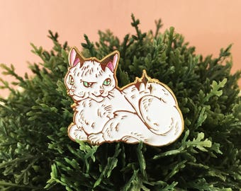 Cat Pin / Horror pin / Cute Enamel Pin / Enamel Pin Cat / Lapel pin women / Creepy pin / Creepy cute accessories / Two headed / Janus