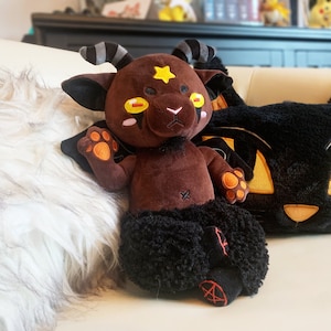 Baphomet Plush, Baphomet Demon Plush, Cute Baphomet, Demon Plush, Demon Plushie, Demon Stuffed Animal, Angels and Demons Plush