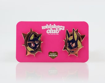 Anubis & Bastet Pin Set: Egyptian Gods Enamel Pins + Stickers