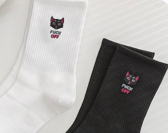 Calzini Divertenti Per Amanti Dei Gatti Con Frasi - Regalo Originale Per Papà, Nonno, Marito - 3