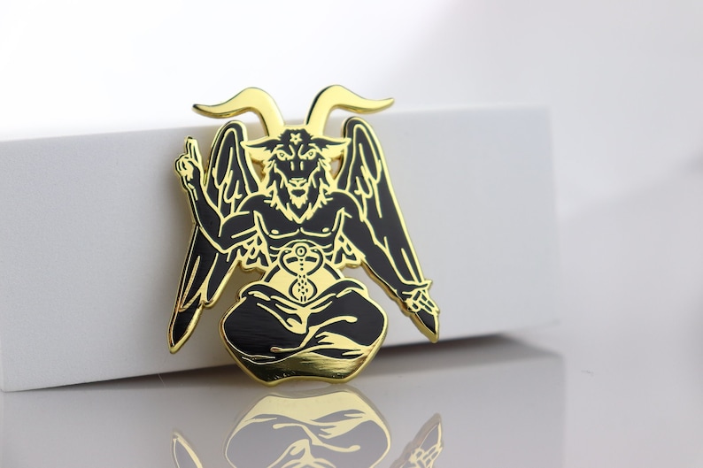 Baphomet Pin | Baphy Demon, Baphomet Occult Demonic Pin, Angels and ...