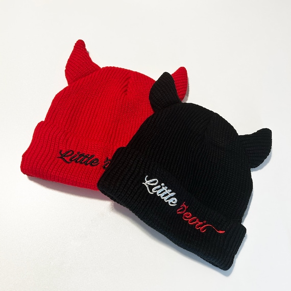 Devil Horn Beanie, Little Devil Beanie, Demon Horns, Devil