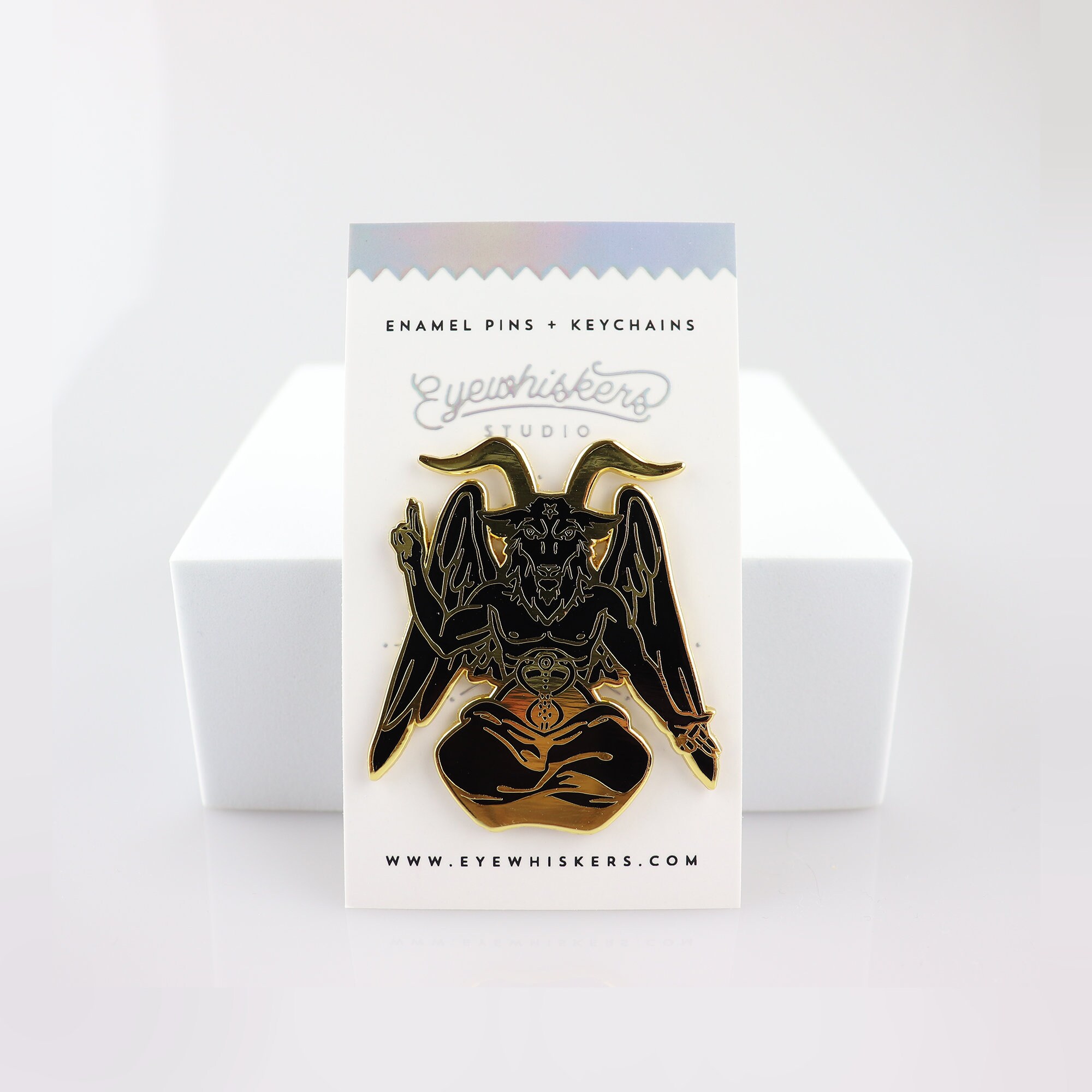 Baphomet Pin | Baphy Demon, Baphomet Occult Demonic Pin, Angels and ...