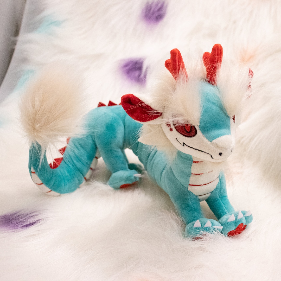 Dragon Plushie, Chinese Dragon Plush, Fluffy Dragon Stuffie, Cute ...