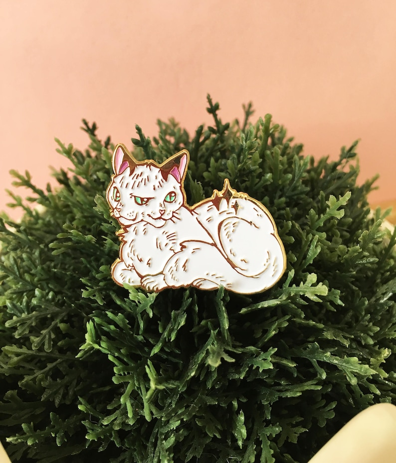 Cat Pin / Horror Pin / Cute Enamel Pin / Enamel Pin Cat / Etsy UK