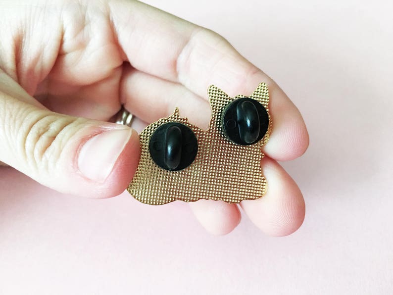 Cat Pin / Horror Pin / Cute Enamel Pin / Enamel Pin Cat / Etsy UK