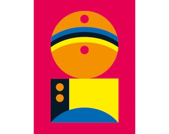 A5 Giclee Graphic Art Print - 'With the Band'