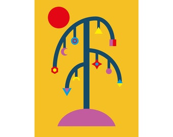 A5 Giclee Graphic Art Print - 'Tree'