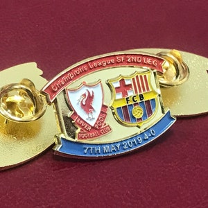 Liverpool FC vs Barcelona Champions League 2019 Pin Badge – Relive the Miracle of Anfield!