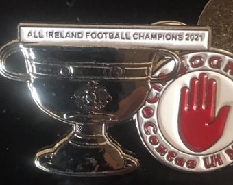 Tyrone All-Ireland Football GAA Champions 2021 Pin Badge