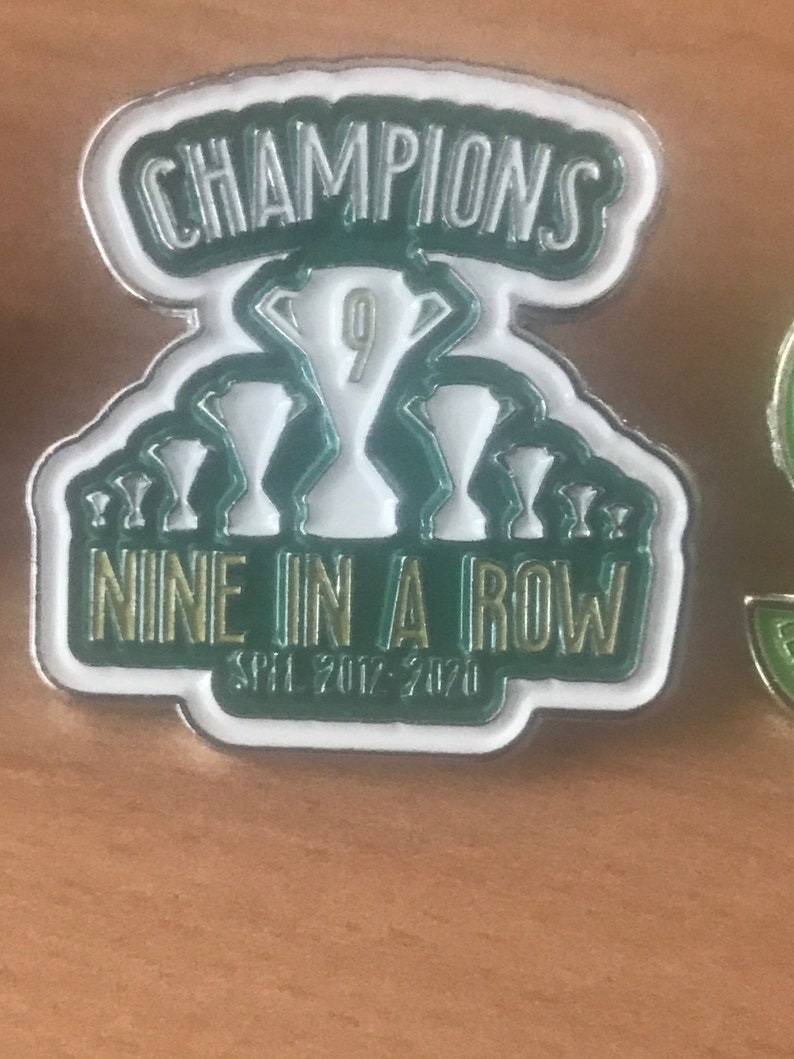 Celtic FC 9IAR League Champions Pin Badge | Etsy