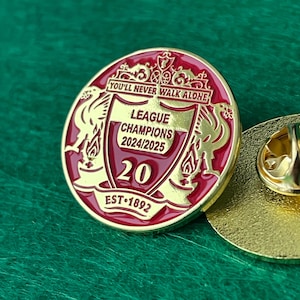 Liverpool League Champions Pin Badge – Celebrate Victory in Style!