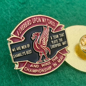 Liverpool "A Liverbird Upon My Chest" Pin Badge – Wear Your Pride!