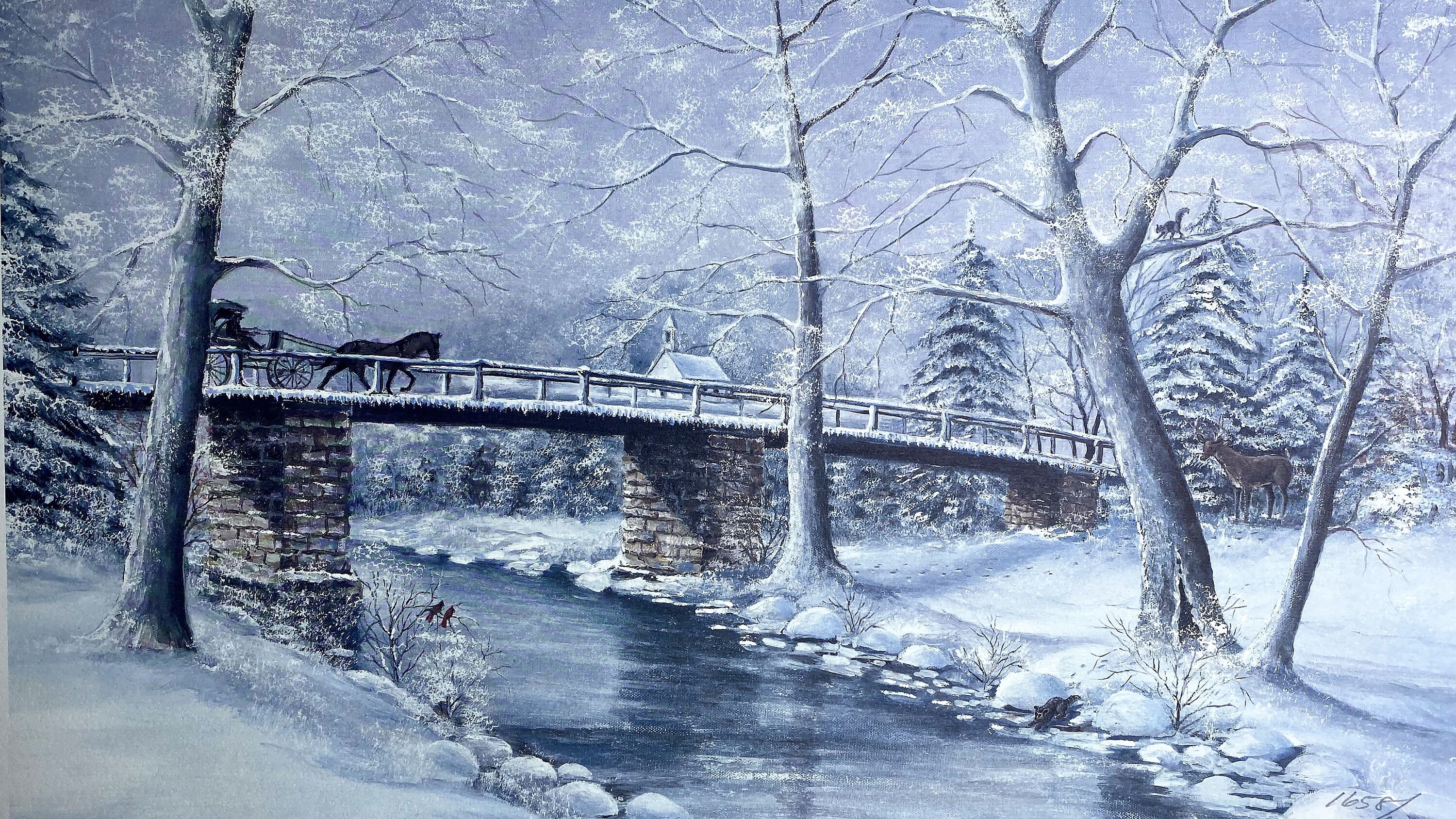 Fred Thrasher Nature s Stillness Signed Numbered Limited Edition Original Offset Lithograph Idyllic Bucolic Winter Outdoor Medium Size Print Etsy
