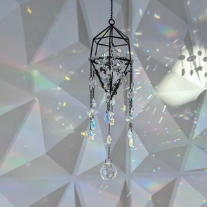 Witchy Window Suncatcher, Prism Birthday Gift for her Crystal, Home Decor, Spiritual Garden, 90&#39;s Aesthetic - Celestial Suncatchers