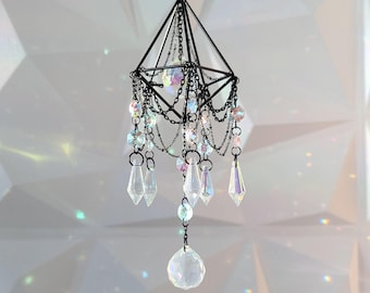 Radiant Suncatcher, Unique Prism Window Hanging, Handmade Decor, Birthday Gift - Celestial Suncatchers