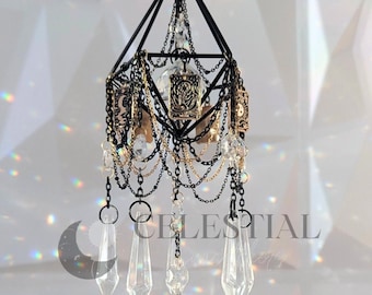 Tarot Prism Suncatcher, Mystical Window Chandelier Hanging, Handmade Decor, Witchy Gift, Rainbow Maker - Celestial Suncatchers
