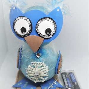 Night light owl, Owl gift figurine, Owl Lamp