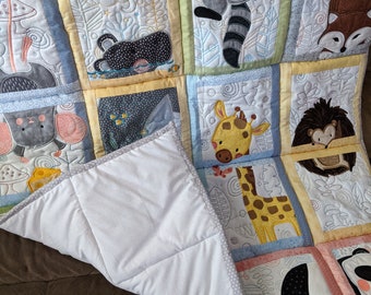 Toddler Quilt Handmade Baby Quilt Baby Blanket Sailboat Baby Quilt Baby Christmas Baby Shower Gift Nursery Bedding Baby Boy Quilt