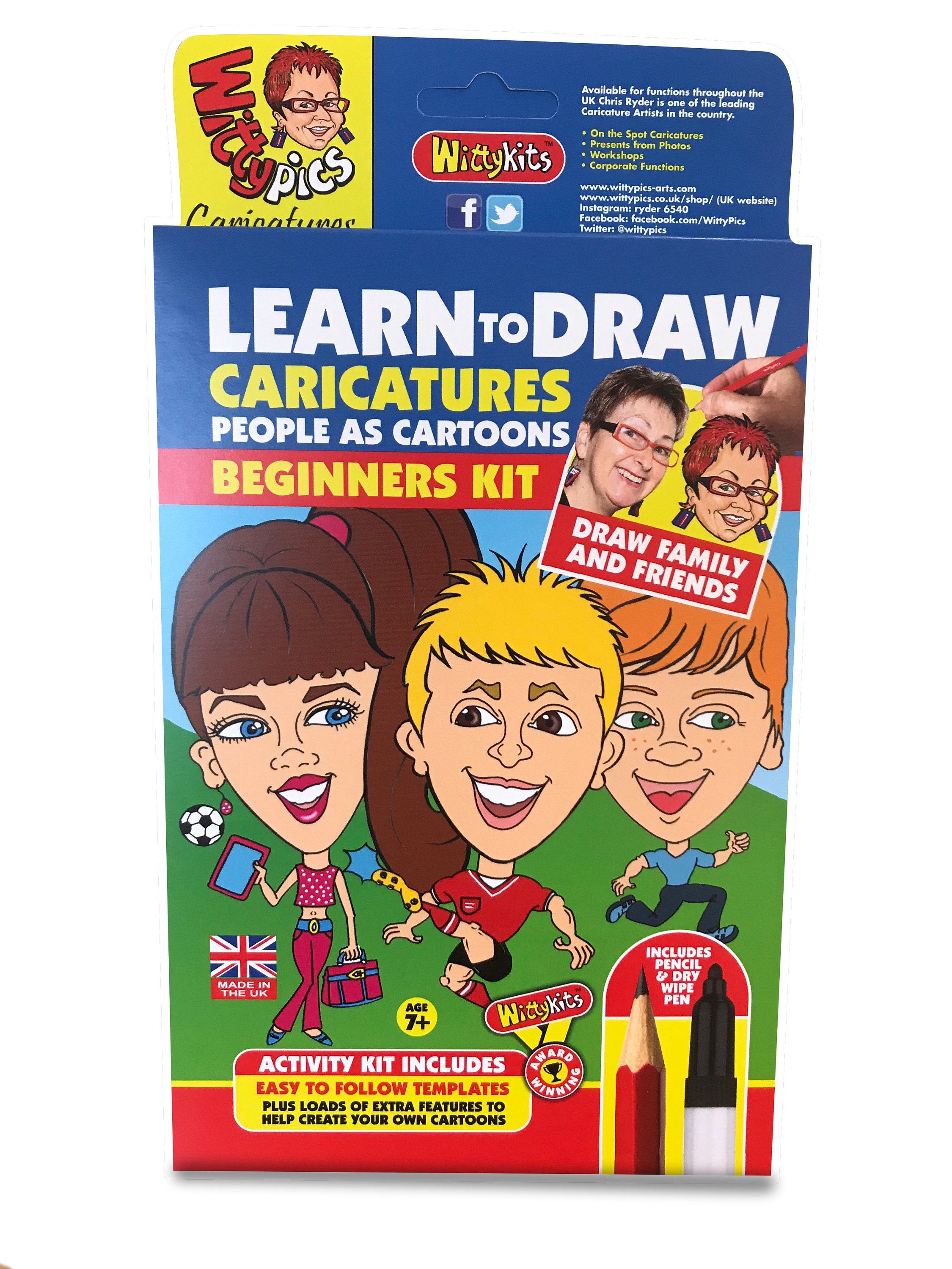 Learn to Draw Cartoon Faces This Kit Has All You Need to Get - Etsy UK Learn to Draw Cartoon Faces This Kit Has All You Need to Get - Etsy UK