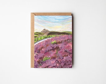 Lomond Hills Heather - Greeting card