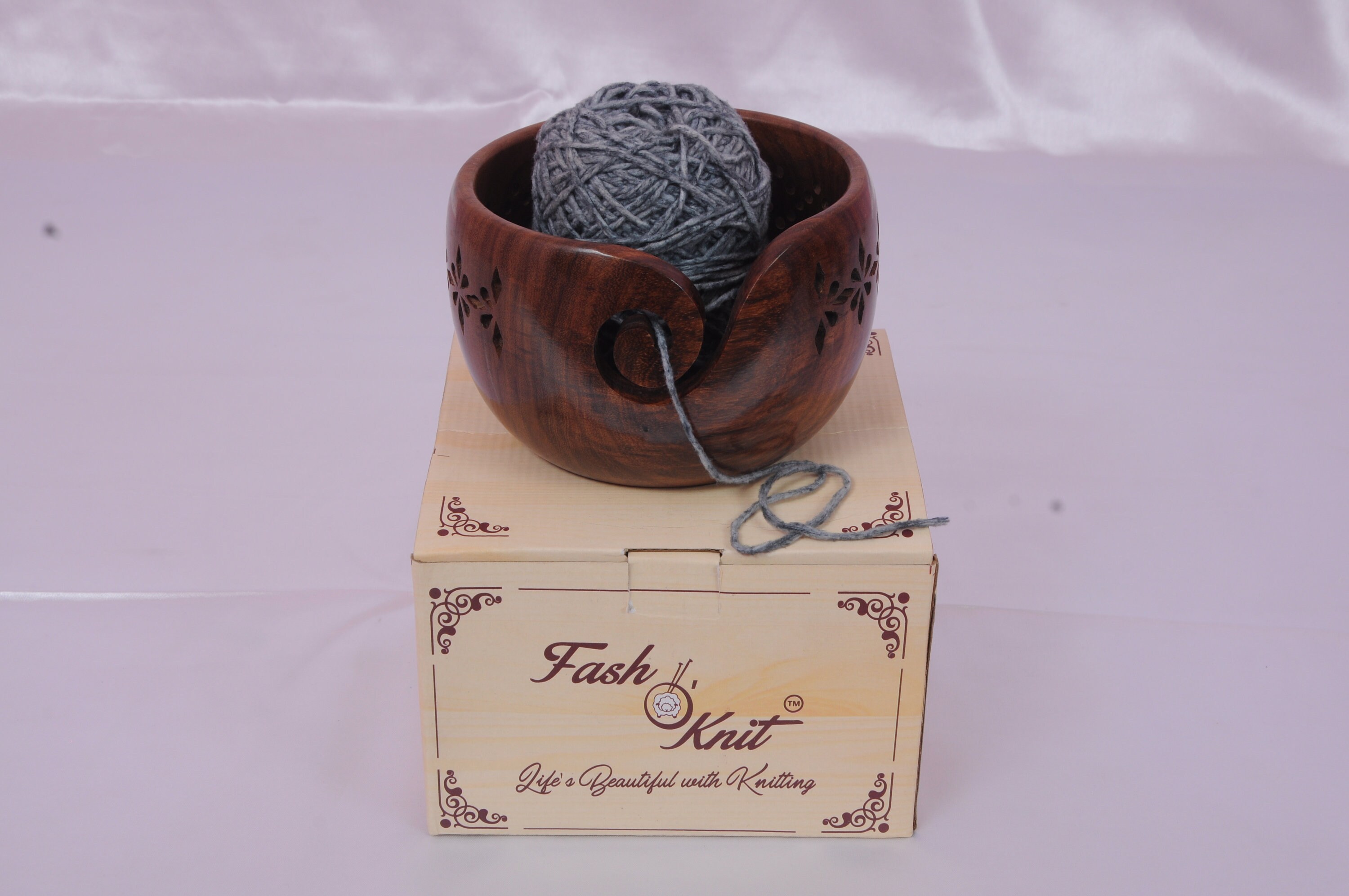 Sheesham Wood Yarn Bowl 6x4 Perfect Wooden Yarn Holder for Etsy