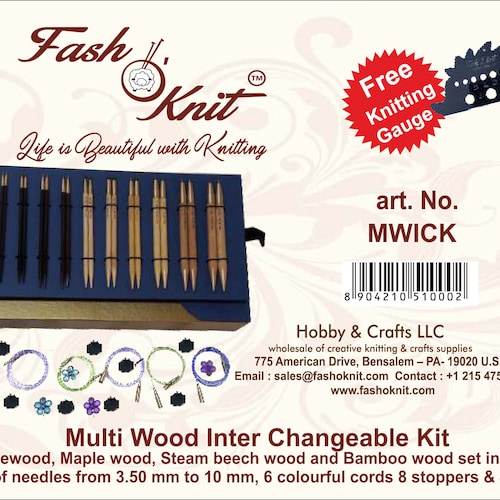 Interchangeable Knitting Needles Wooden Needles for Knitting Etsy