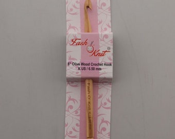 Olive wood Crochet Hooks