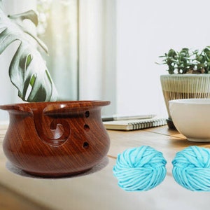Sheesham Holz Garn Schalenhalter