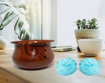 Sheesham wood Yarn Bowl Holder