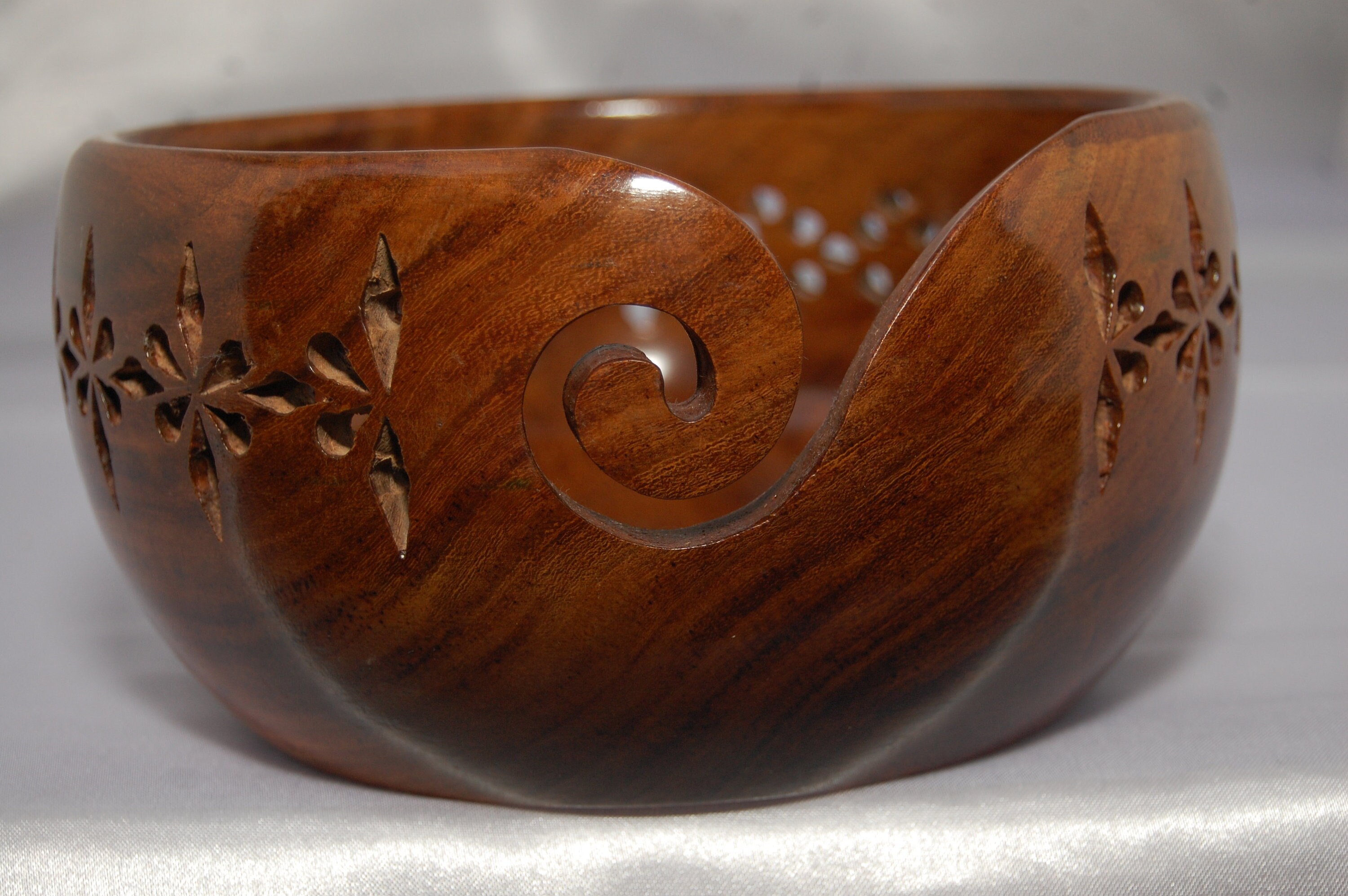 Sheesham Wood Yarn Bowl Perfect Wooden Yarn Holder for Etsy