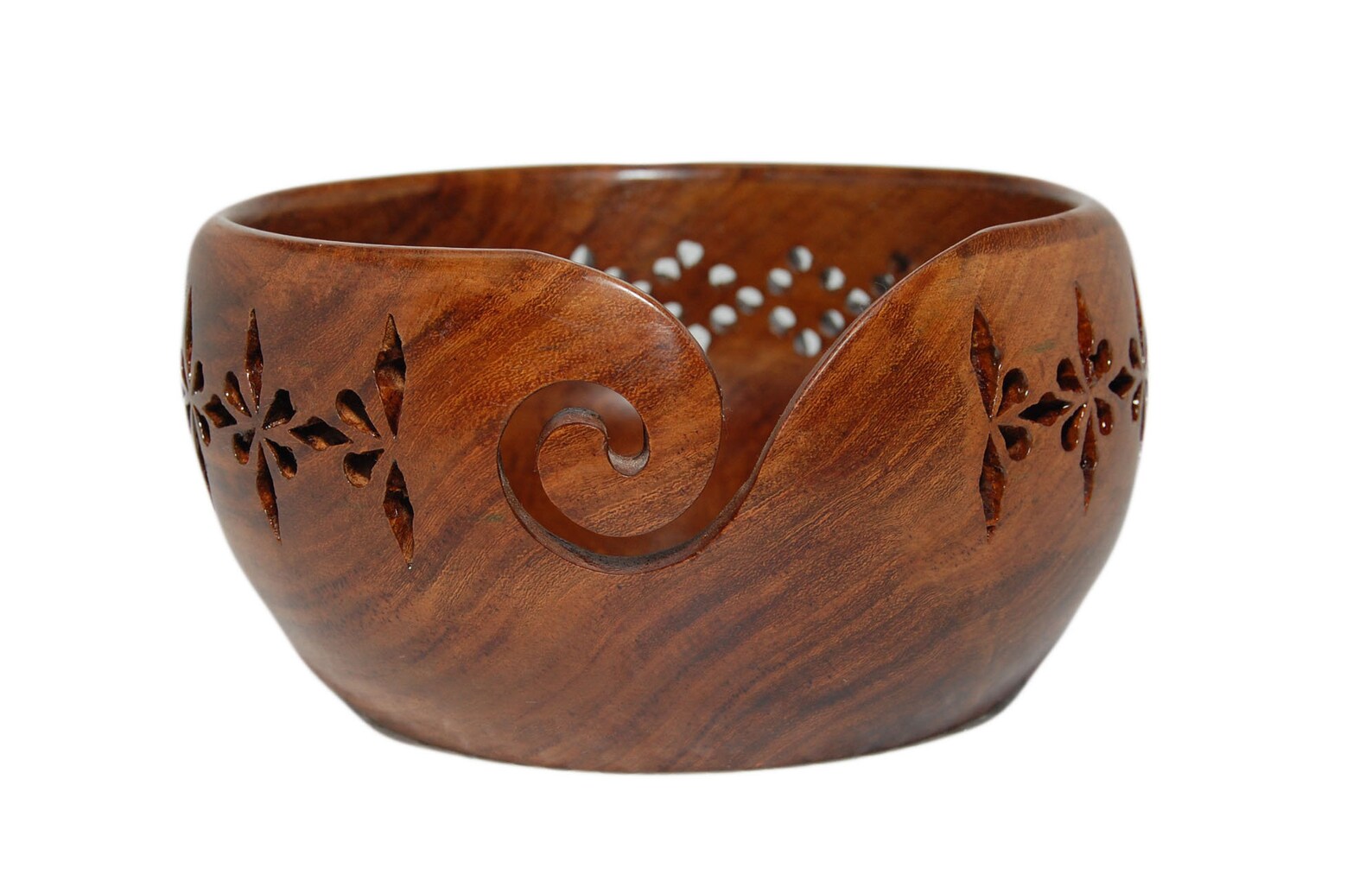 Sheesham Wood Yarn Bowl 7 X 4 Perfect Wooden Yarn Holder for Etsy