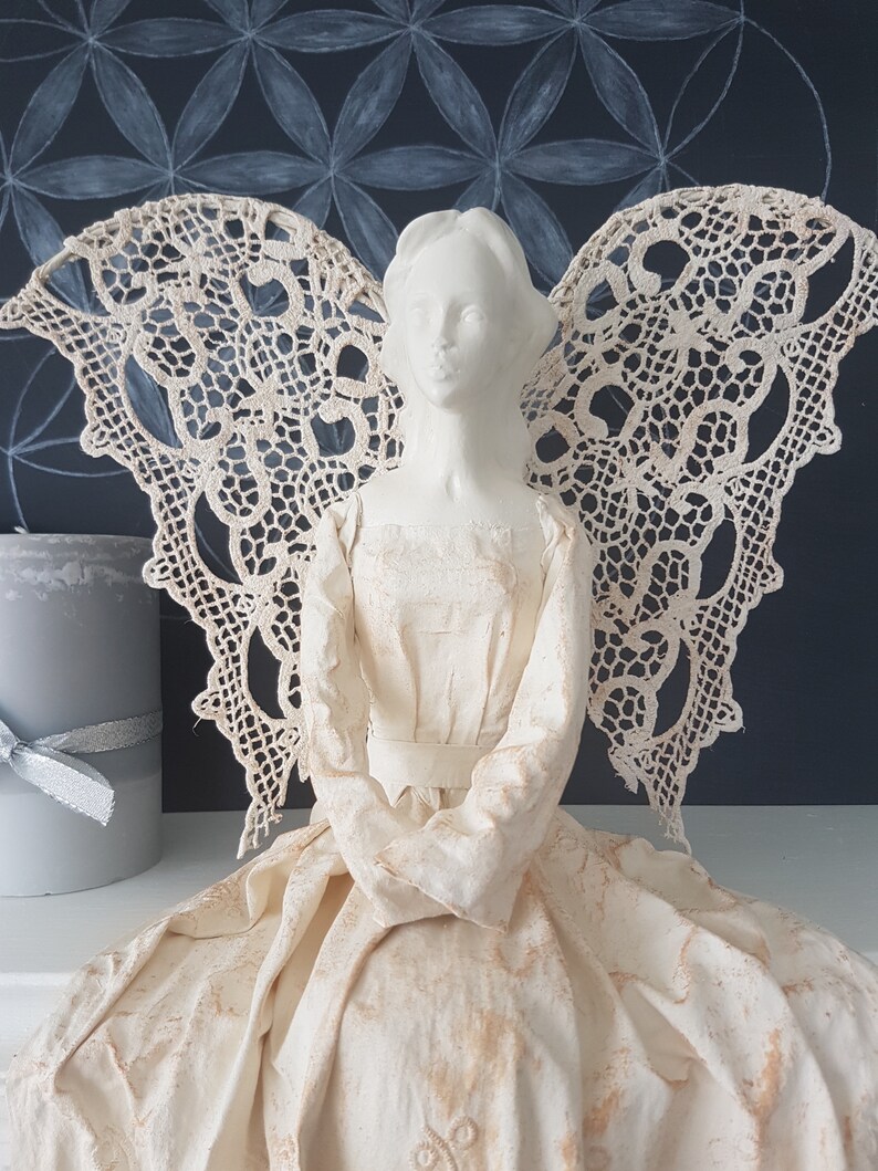 Statue Serene Guardian Angel Powertex image 2