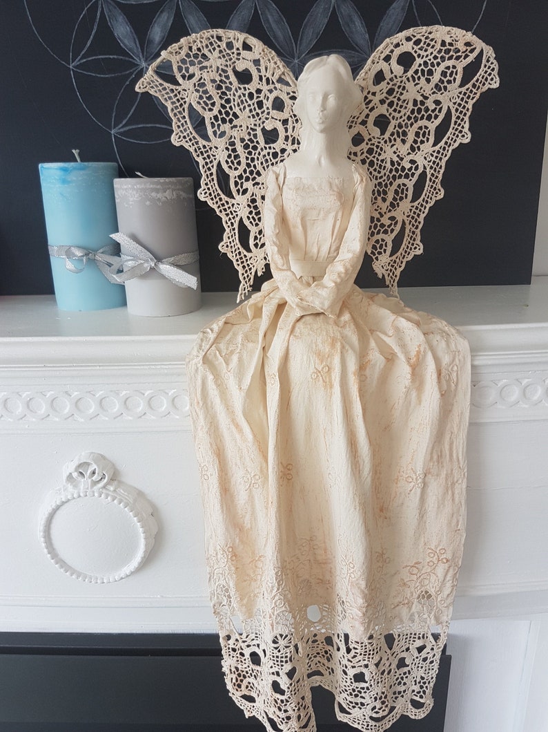 Statue Serene Guardian Angel Powertex image 0