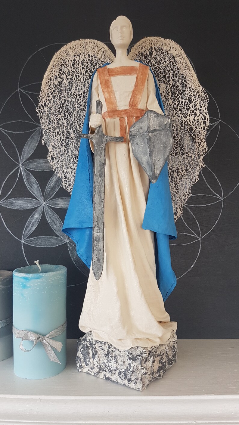 SOLD Archangel MICHAEL Powertex statue image 5