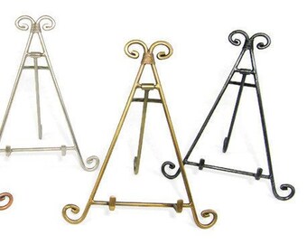 Decoratieve metalen ezel 17,5" hoge displaystandaard: ijzer, koper, antiek messing en tin