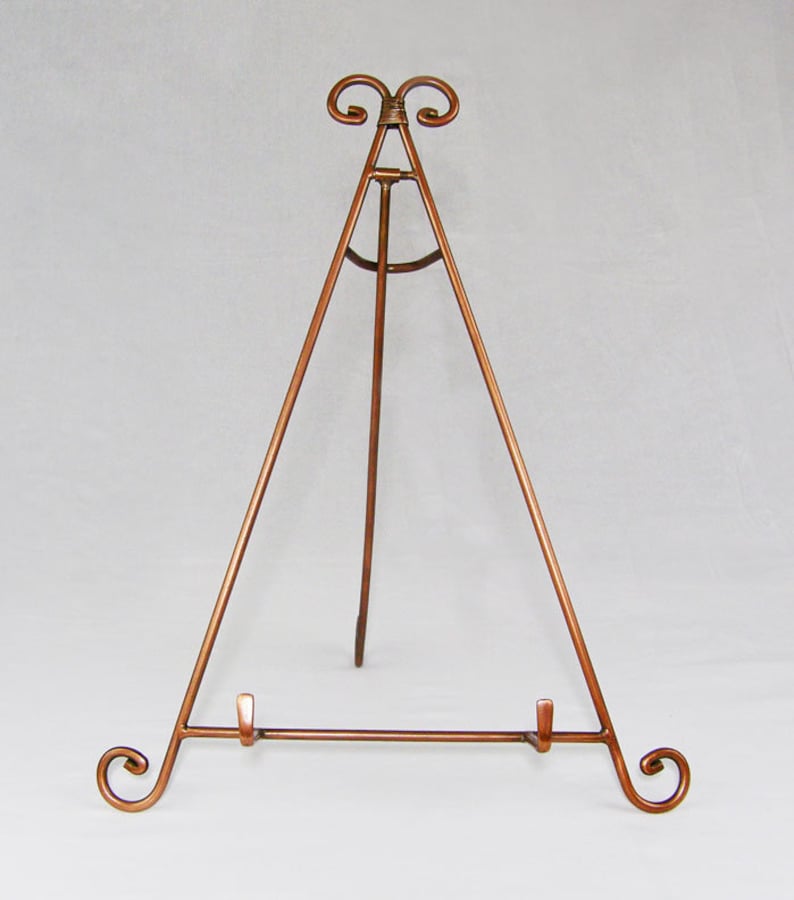 Decorative Metal Easel Display Stand Iron Copper Antique Etsy