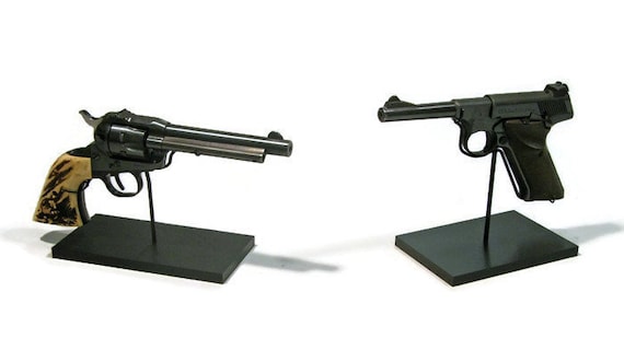 4 Pistol Rack Gun Safe Organizer Firearm Handgun Revolver