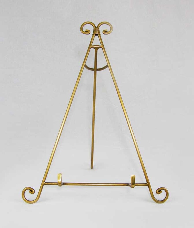 Decorative Metal Easel Display Stand Iron Copper Antique Etsy
