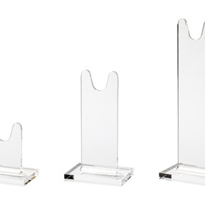 Sword Stands for Antique and Vintage Swords for Displays and Shows SOLD as SINGLE UNITS for Mixing Sizes. (usually pick 2) Clear Acrylic