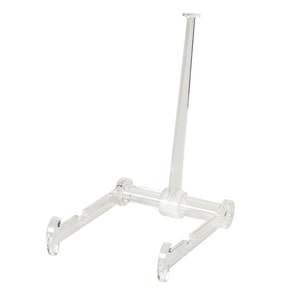 Plate Stand Adjustable Easel, Clear with 6 inch post, APS-6