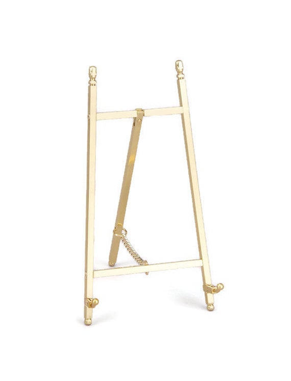 Decorative Brass Or Nickel Plated Easel Display Stand 6 75 Etsy
