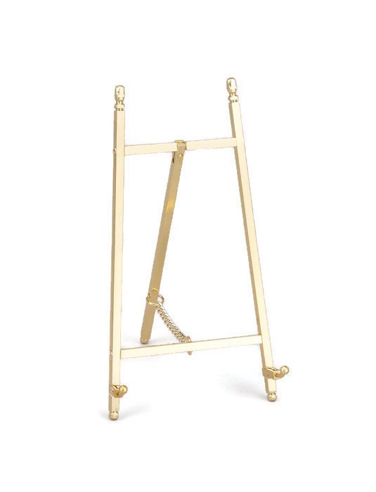 Extra Large Brass Picture Stand Vintage Brass Easel Large Brass