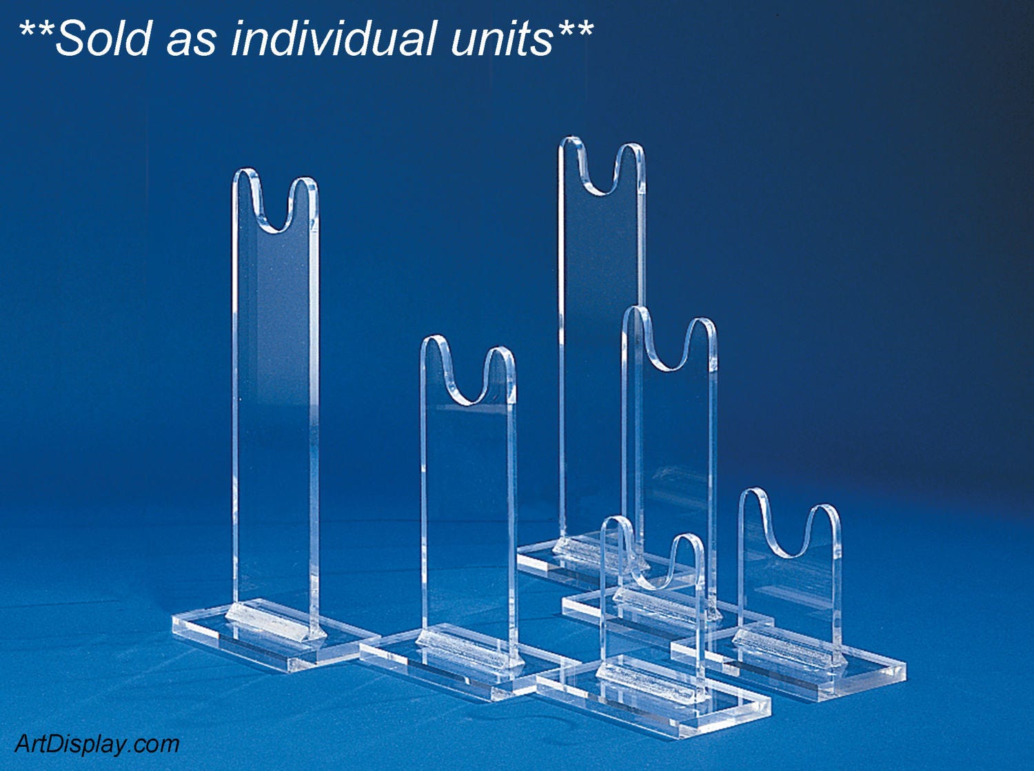 Rifle, Long Gun Display Stand, For Displays And Shows, Clear Acrylic; SOLD As SINGLE UNITS For Mixing Sizes. (usually Pick 2