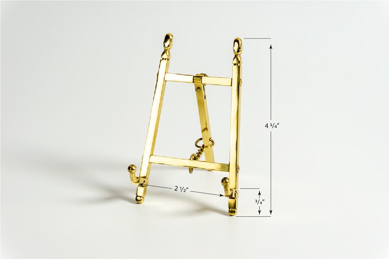 Art Display Easels Decorative Brass or Nickel Plated 5 Etsy